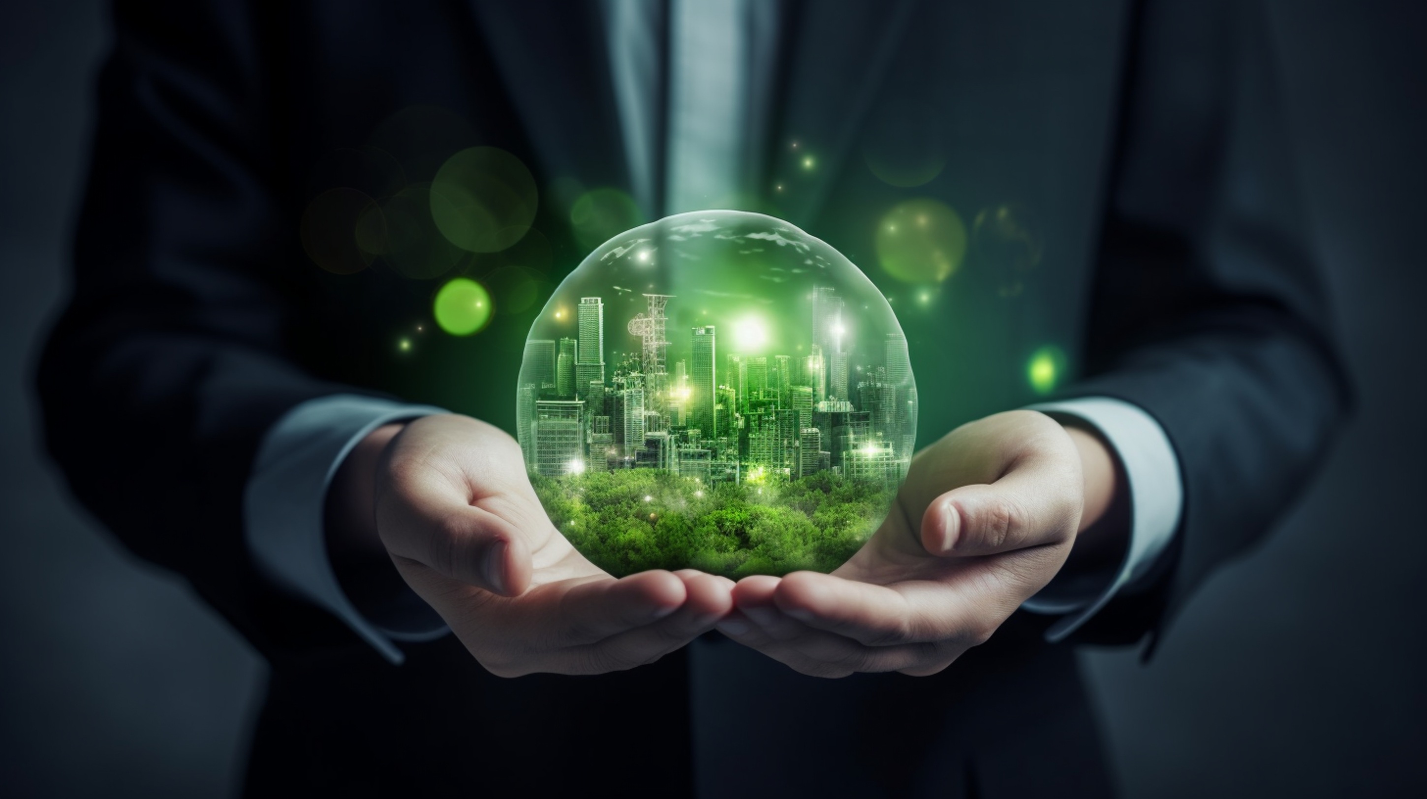 The hands holding the Earth and the icon of reuse reduce recycle and refuse in the Zero waste concept and care, saving and renewable for the environment sustainability. save earth concept, globe, eart